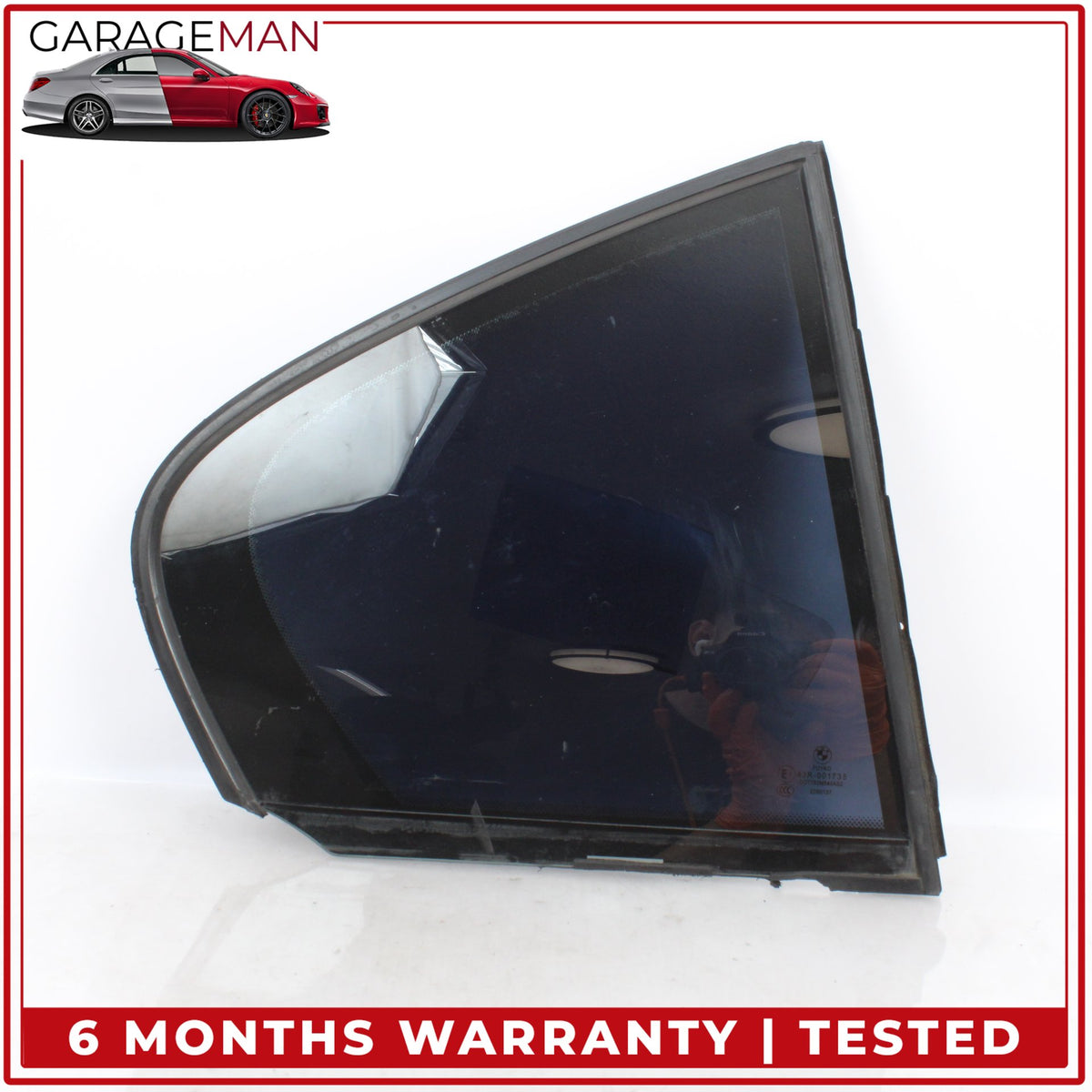 2012-2018 BMW 328i F30 Sedan Rear Right Door Fixed Window Glass 7269554 OEM