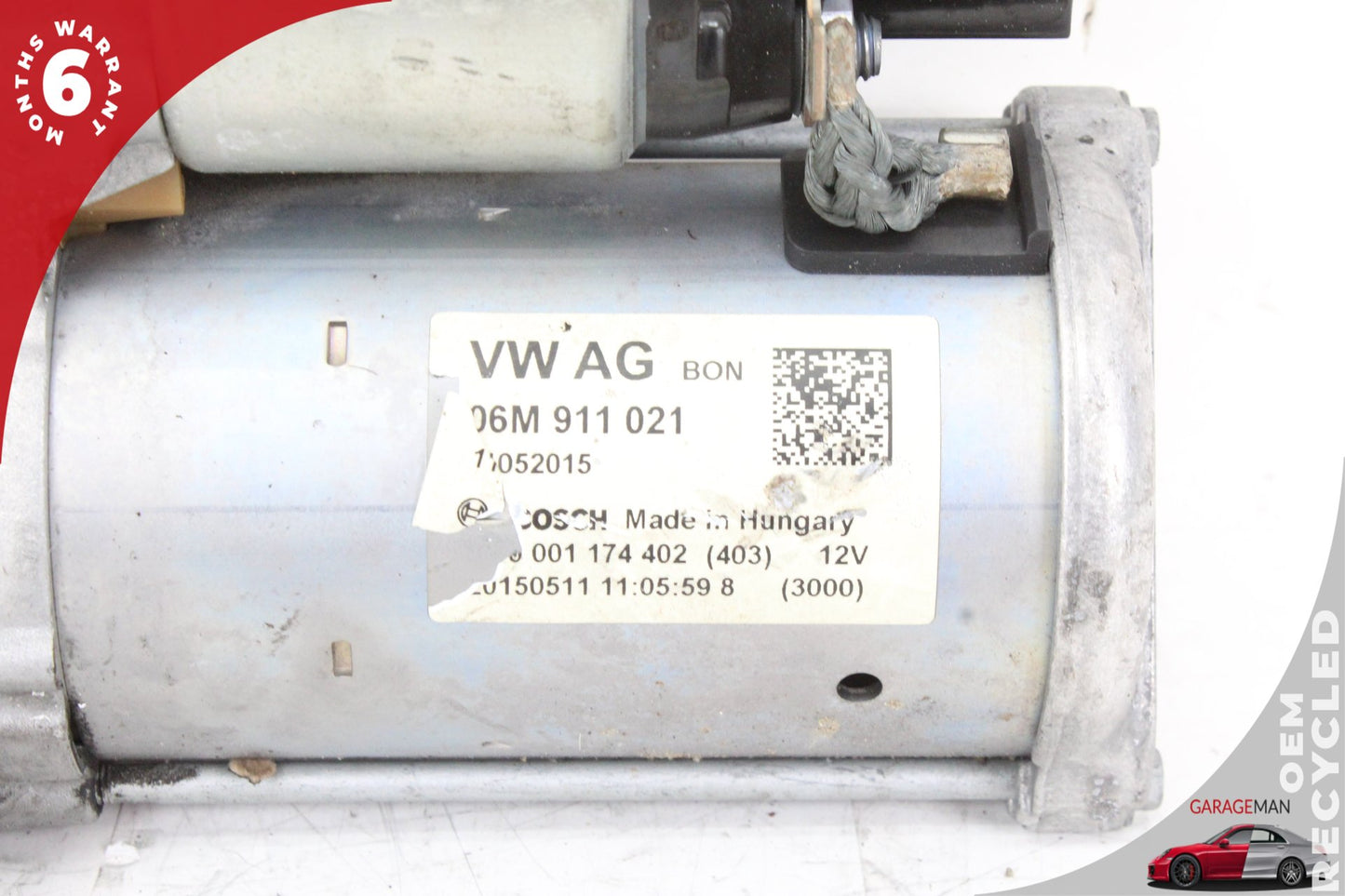 2012-2024 Audi A7 SQ5 S5 S4 Engine Starter Motor Bosch 06M911021 OEM
