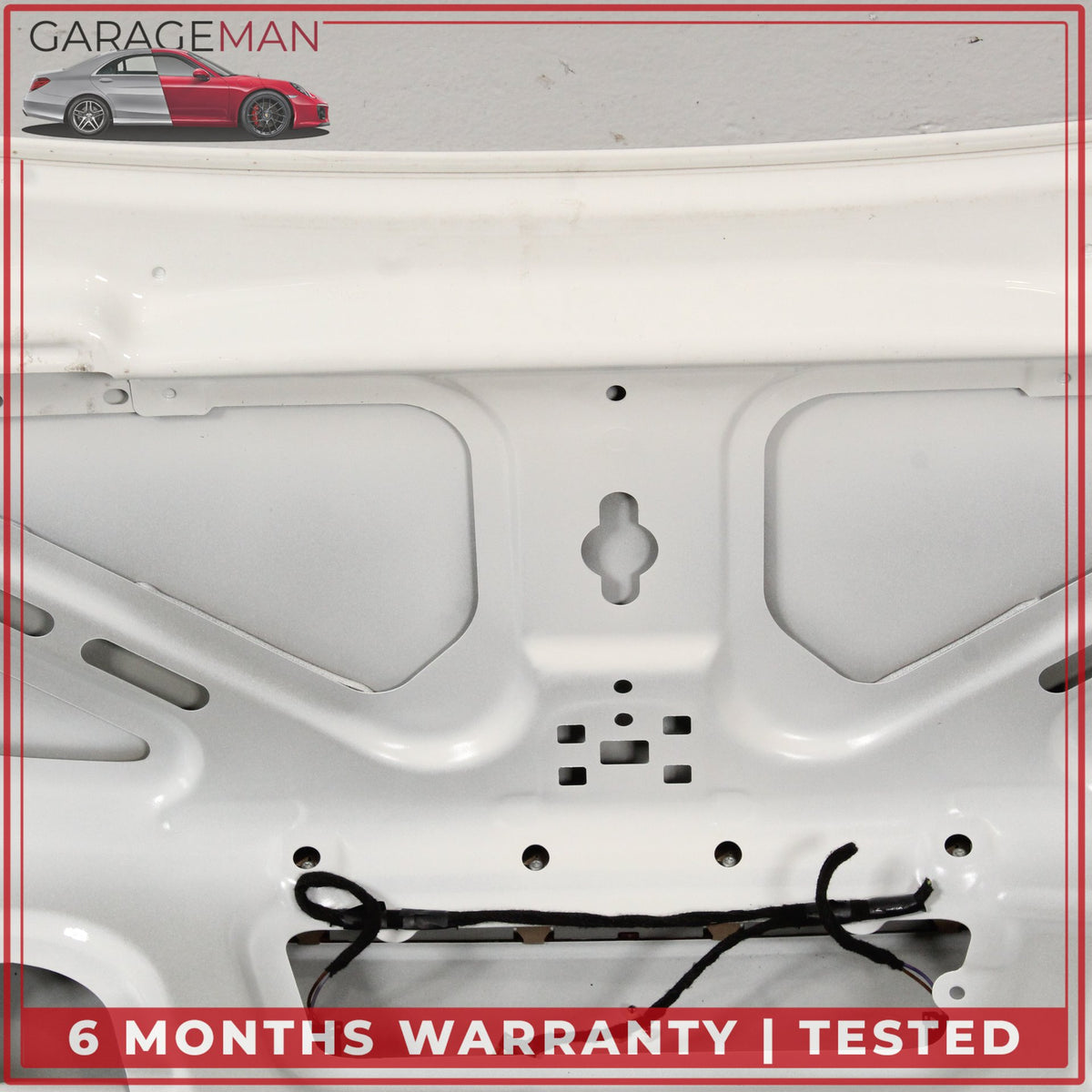 2001-2007 Mercedes W203 C230 Trunk Lid Panel Calcite White w/ 3rd Stop Light OEM