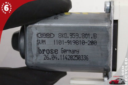 2012-2018 Audi A7 S7 Rear Right Side Window Regulator Motor 8K0959801B OEM