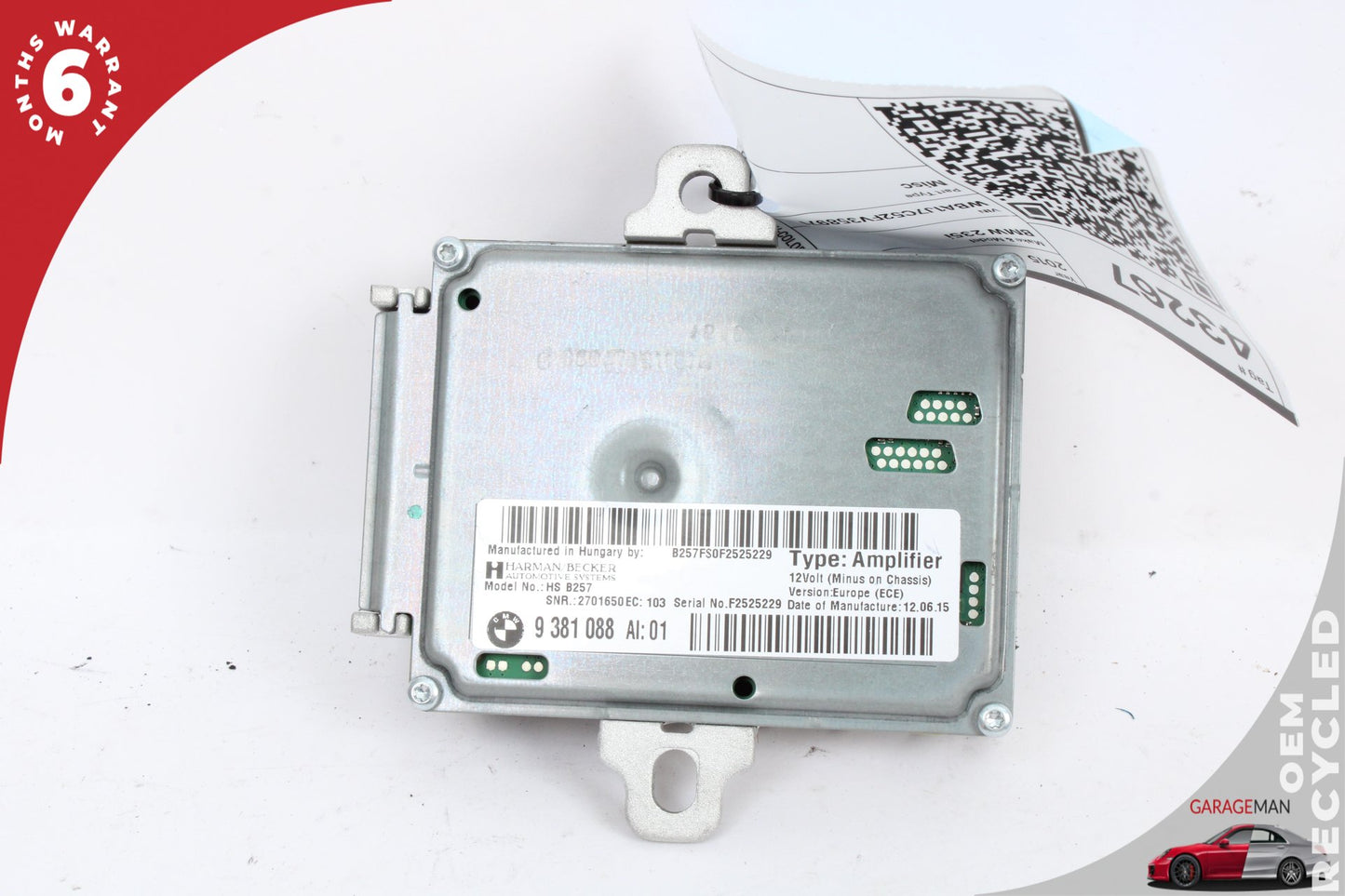2014-2021 BMW 235i F22 Active Sound Design Amplifier Amp Module Harman/Becker 9381088