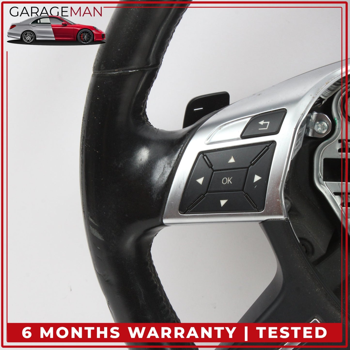 2012-2016 Mercedes W166 ML350 GL450 Driver Steering Wheel w/ Paddle Shifters OEM
