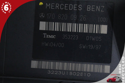 1997-2004 Mercedes-Benz SLK230 R170 Convertible Convertible Top Roof Control Module 1708200926 OEM