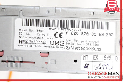 2002-2008 Mercedes SL500 R230 CD DVD Disc Changer Player 2208703589