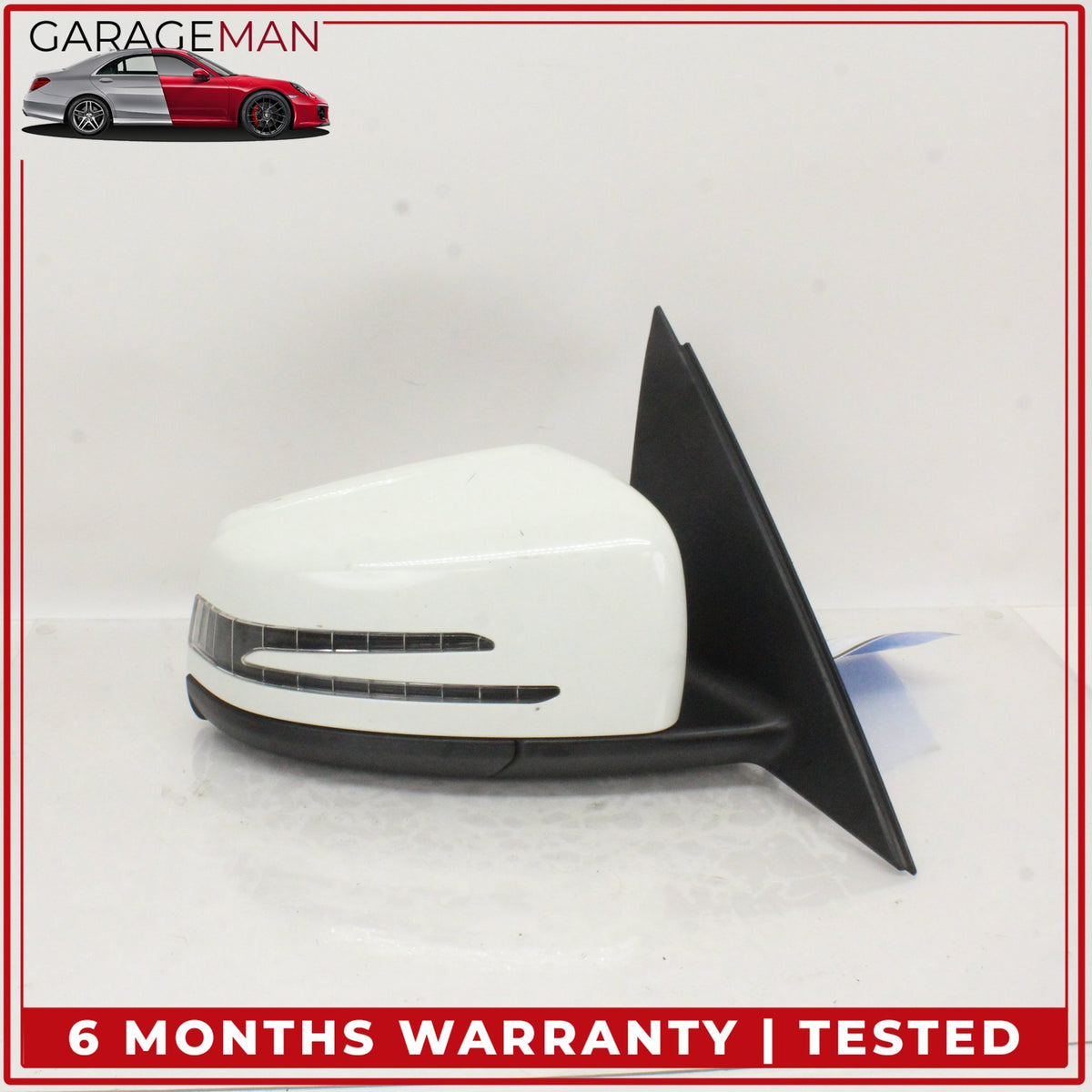 2010-2011 Mercedes W204 C300 Front Right Door Rear View Mirror Calcite White OEM