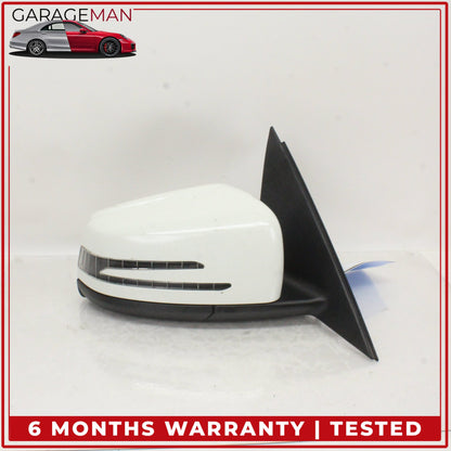 2010-2011 Mercedes W204 C300 Front Right Door Rear View Mirror Calcite White OEM