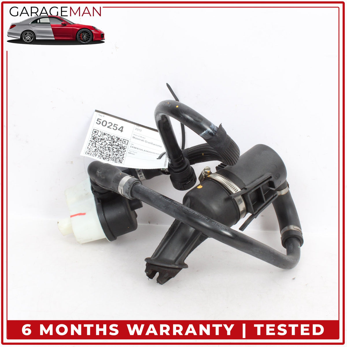 2008-2019 Maserati GranTurismo M145 Fuel Tank Vapor Emission Reservoir Valve OEM