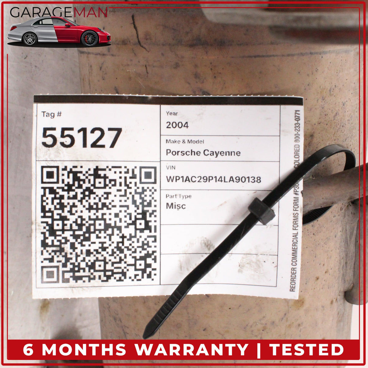 2003-2006 Porsche Cayenne 955 Rear Right Side Engine Exhaust Downpipe OEM