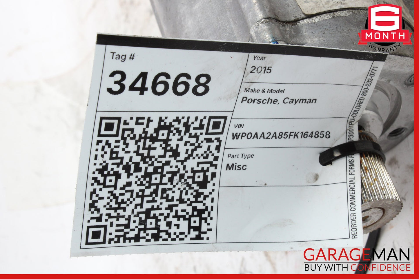 2014-2016 Porsche Cayman 981 Sedan Electric Power Steering Rack Motor 7802277291