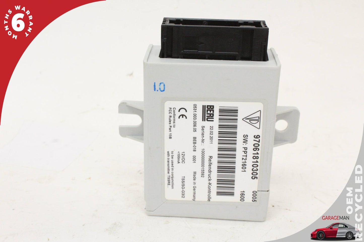 2010-2016 Porsche Panamera 970 TPMS Tire Pressure Monitor Module 97061810305 OEM