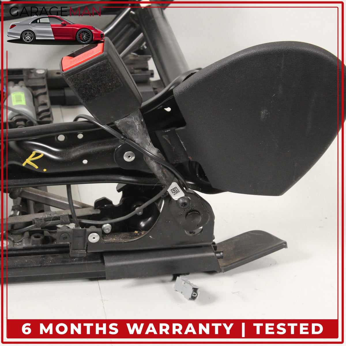 2017-2023 BMW 530e G30 Front Right Lower Seat Track Frame Rail w/ Motors OEM