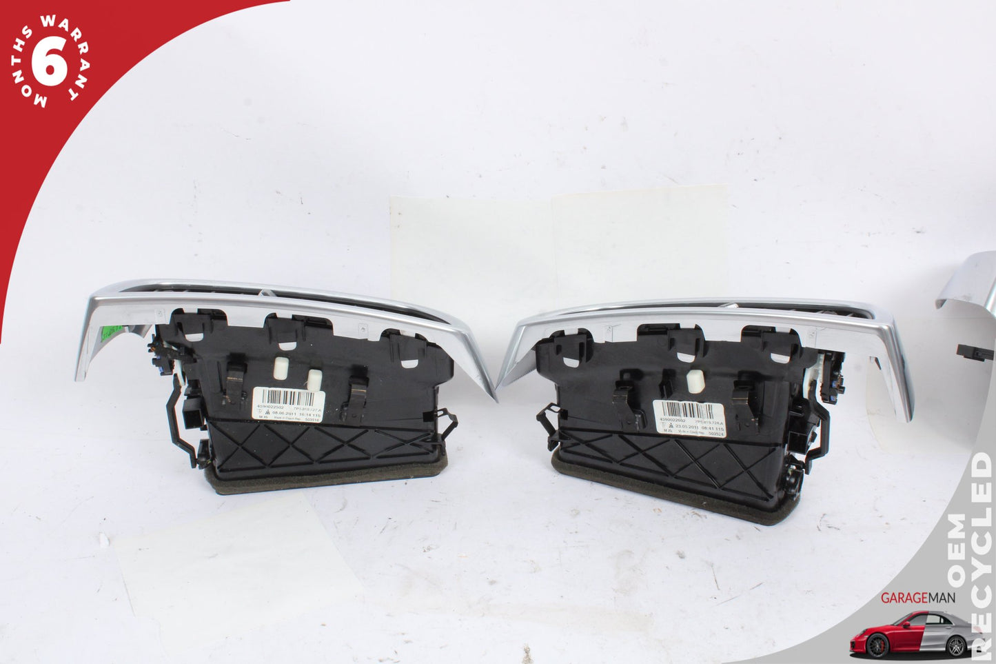 2011-2018 Porsche Cayenne 958 Front Dash Center Left &amp; Right AC Air Vent Set OEM