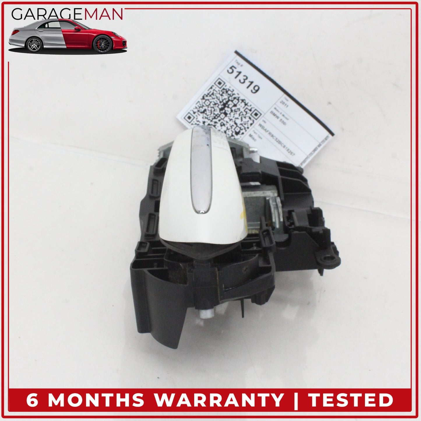 2011-2016 BMW 550i Front Right Passenger Side Exterior Door Handle White OEM