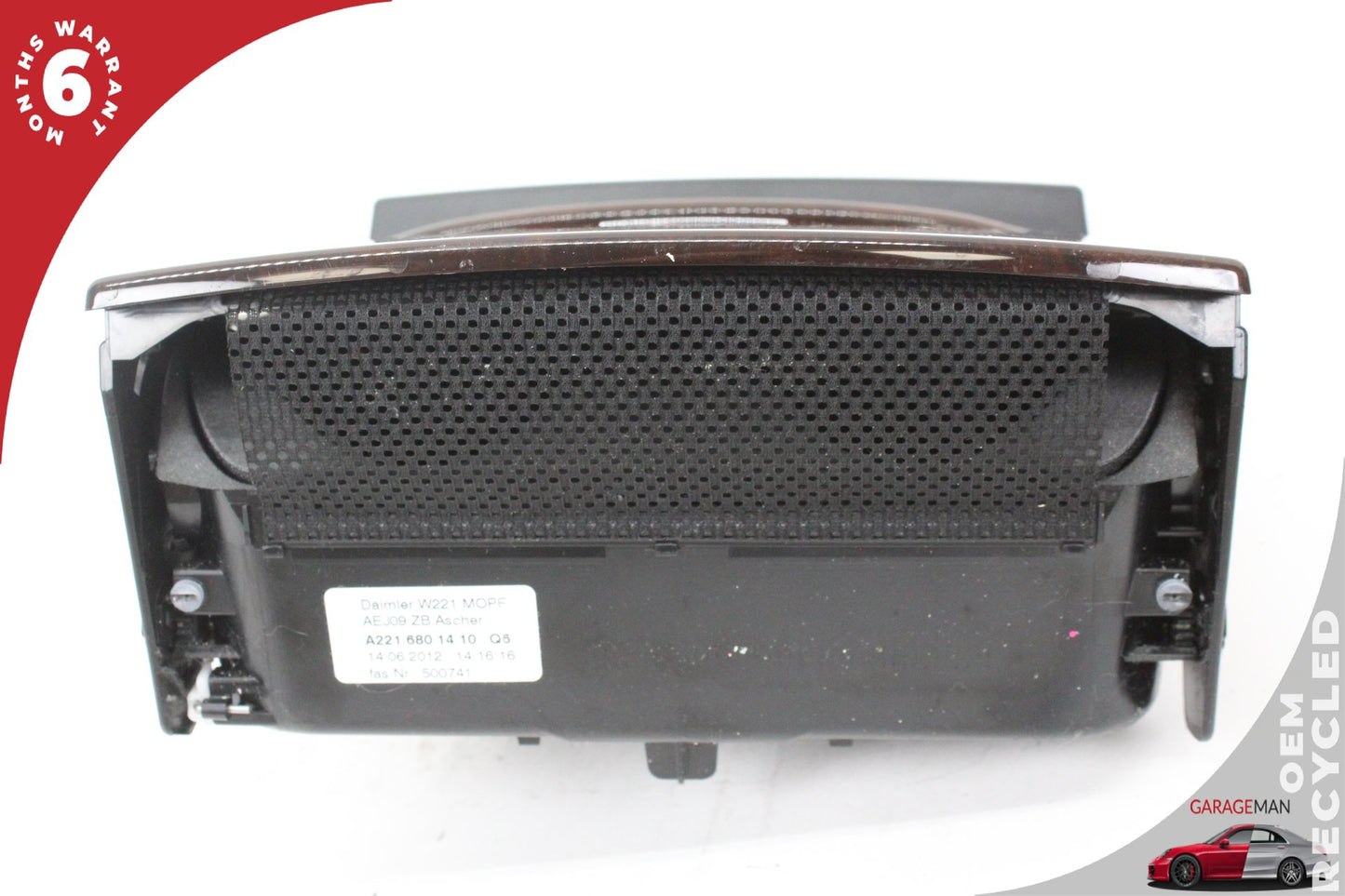 2010-2013 Mercedes W221 S550 S400 Front Center Console Ashtray Compartment OEM