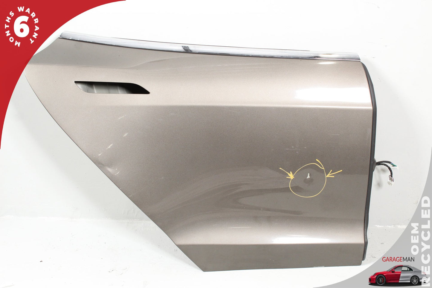 2012-2015 Tesla Model S Rear Right Passenger Side Door Shell 6006566E0F OEM