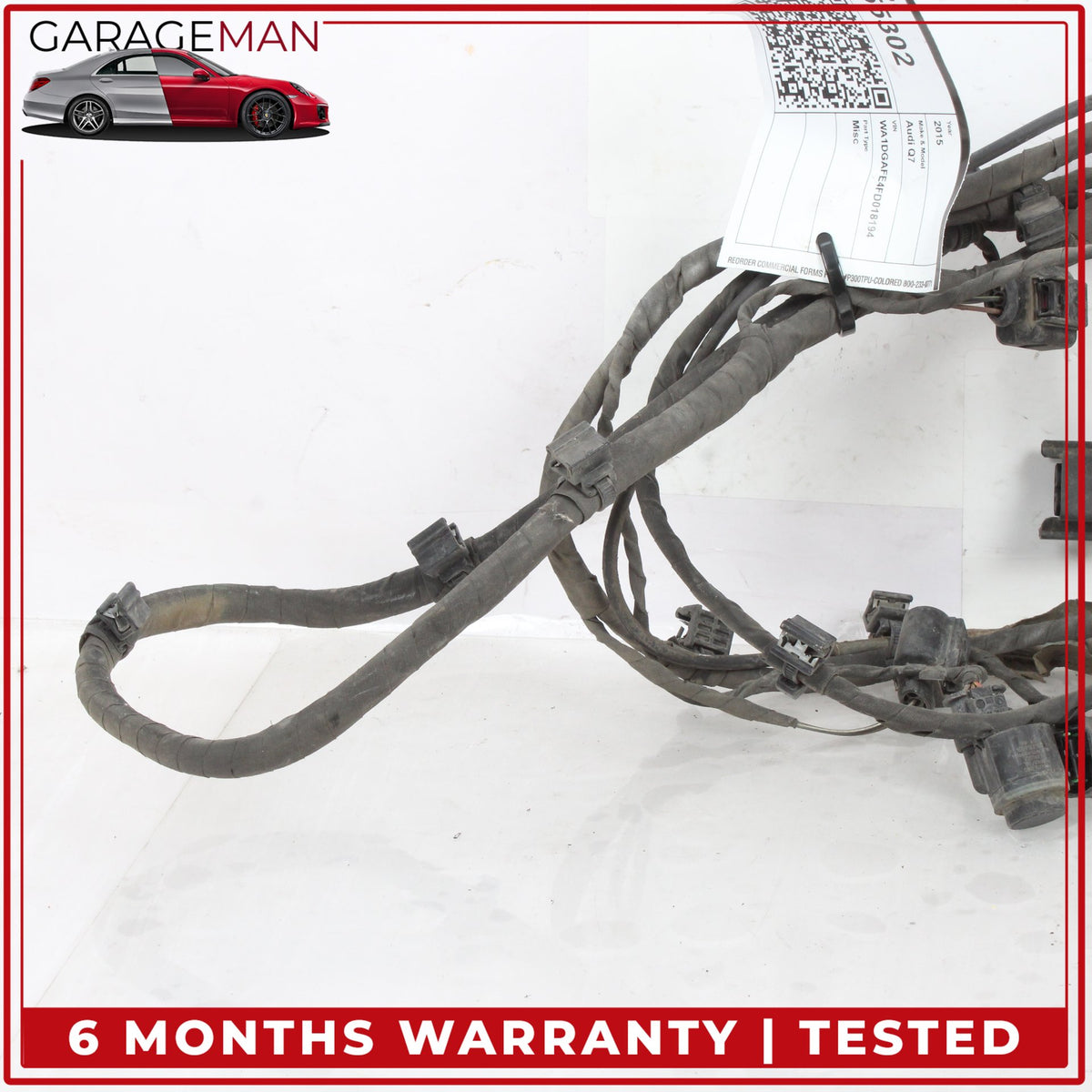 2007-2015 Audi Q7 SUV Front Bumper Wire Harness w/ Parking Sensors 1J0973735 OEM
