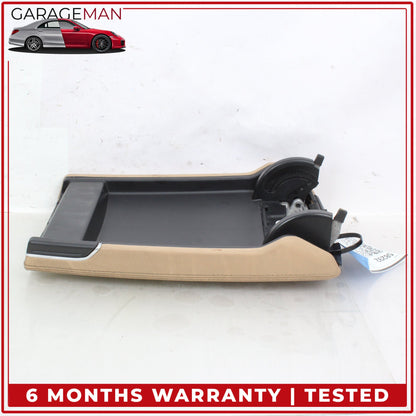 2010-2016 Porsche Panamera 970 Front Center Console Armrest Lid Cover Beige OEM