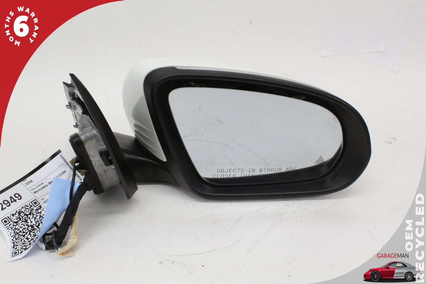 2018 Mercedes-Benz C350e W205 Sedan Front Right Door Rear View Mirror w/ Blind Spot 2058103216