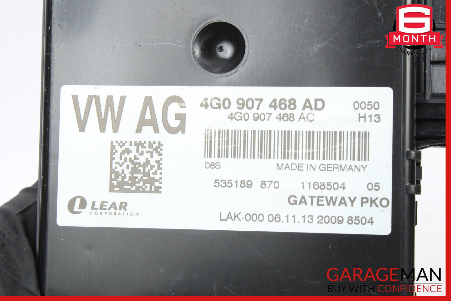 2012-2018 Audi S7 Gateway Interface Control Module Unit 4G0907468AD OEM