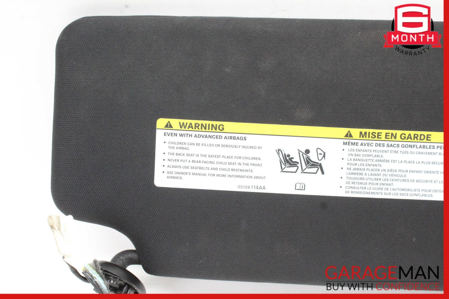 2011-2023 Dodge Charger LD Sedan Left Sun Visor 5PJ80DX9AA