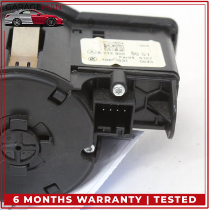 2008-2020 Mercedes W117 CLA250 E350 Headlight Control Switch 2129050551 OEM