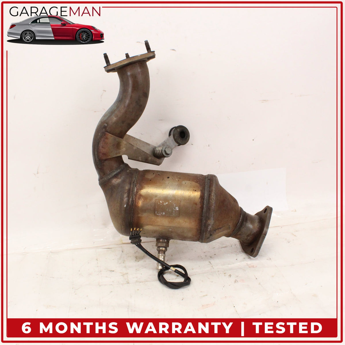 2012-2015 Audi A6 A7 3.0L V6 Engine Left Side Exhaust Downpipe 4G0254202M OEM