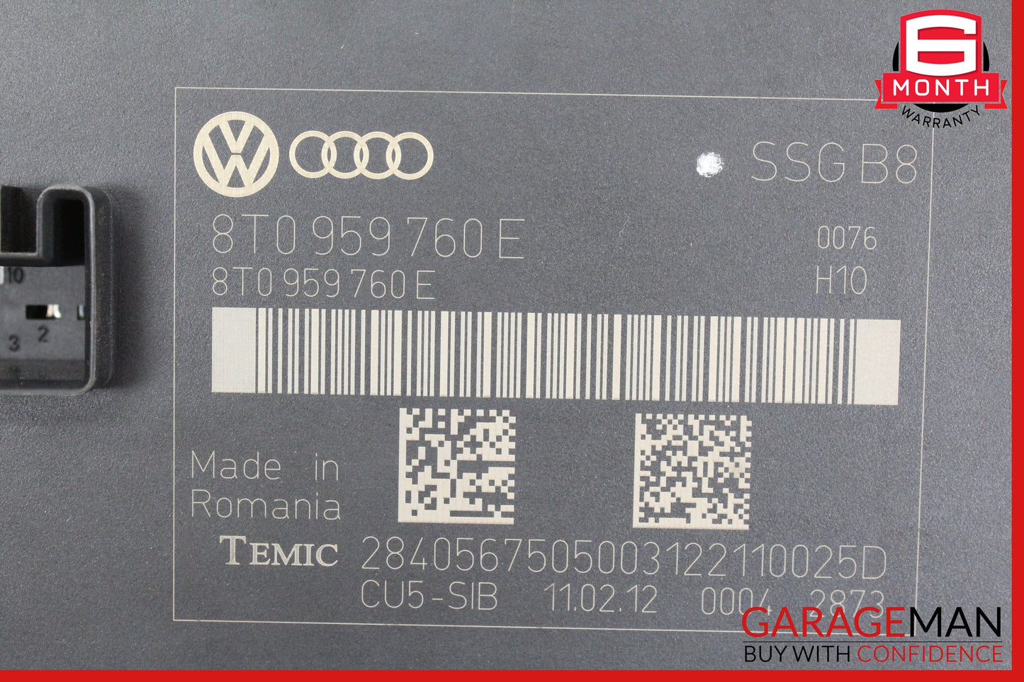 12-17 Audi A5 Front Left or Right Side Seat Memory Control Module 8T0959760E OEM