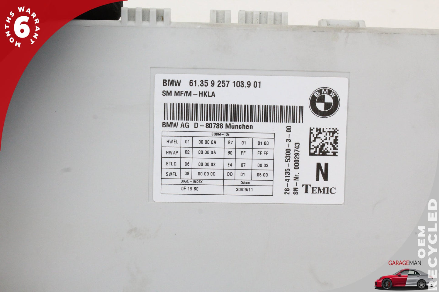 2011-2016 BMW F10 550i 538i Front Left or Right Seat Control Module 61359257 OEM