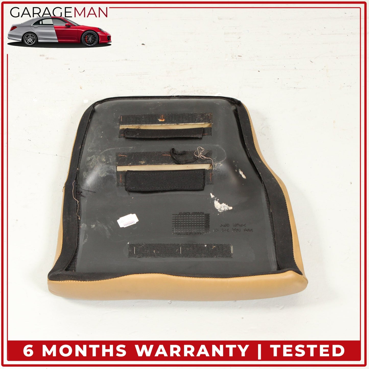 1999-2005 Porsche 911 996 Rear Upper and Lower Seat Cushion Beige Set OEM