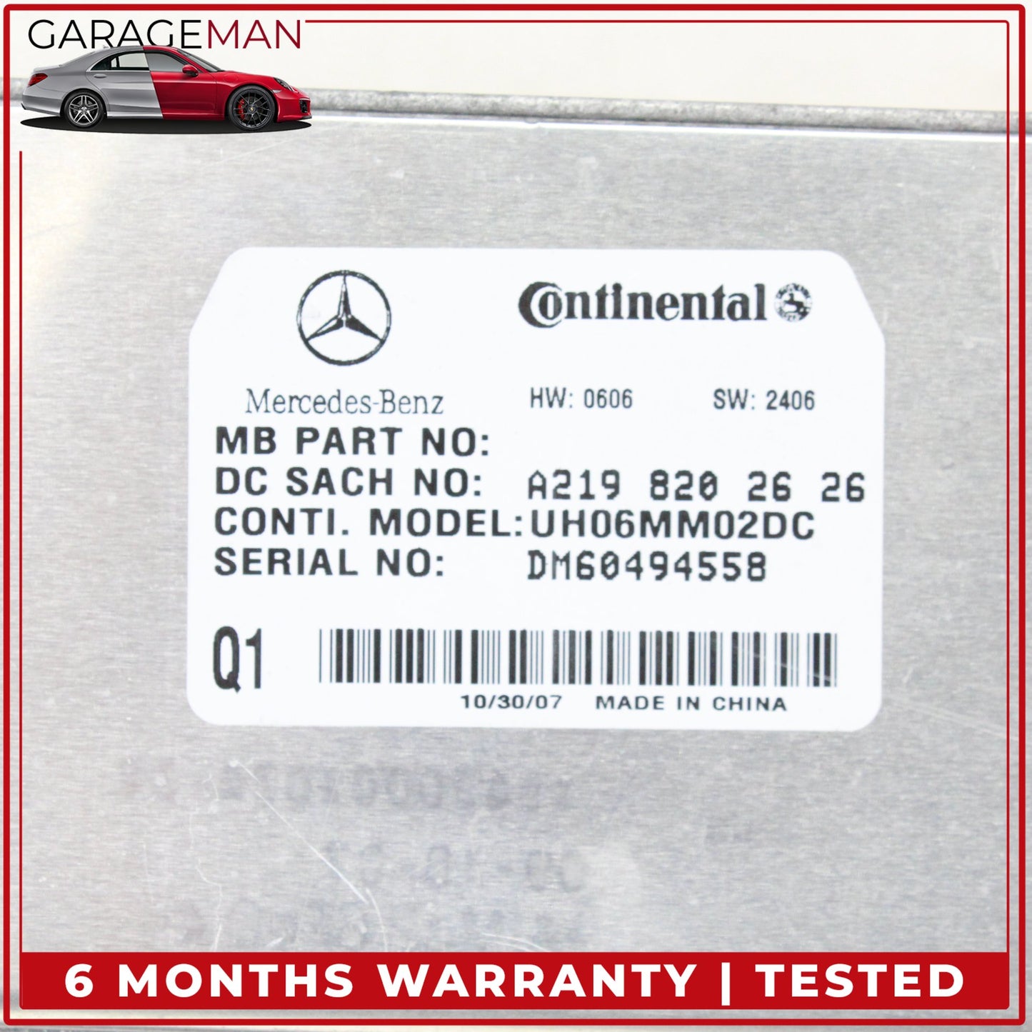 2006-2012 Mercedes X164 GL550 Communication Control Module Unit 2198202626 OEM