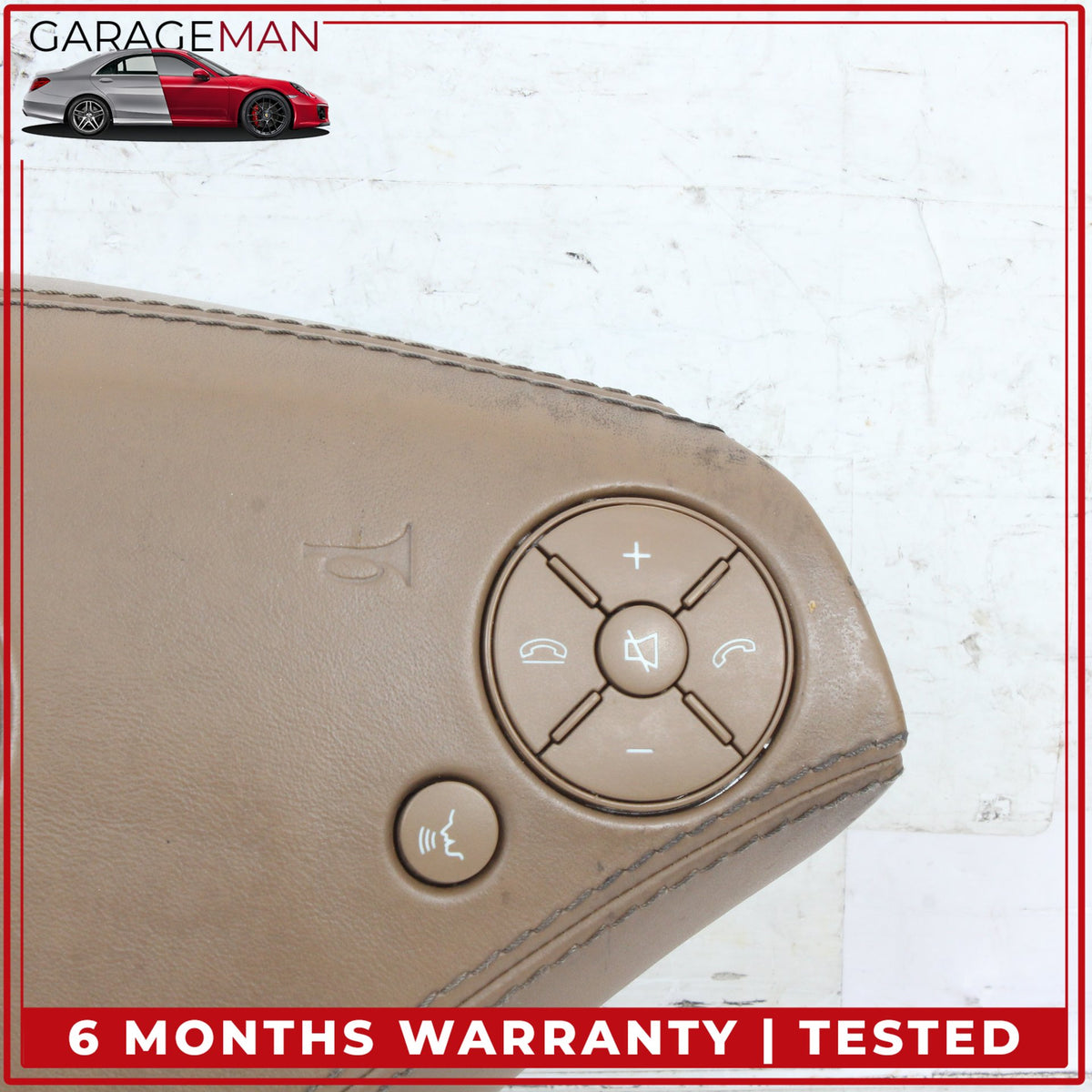 2010-2014 Mercedes W221 S550 Front Left Side Steering Wheel Airbag Brown OEM