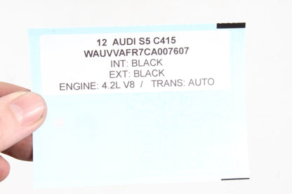 2008-2017 Audi S5 A5 Front Right Passenger Side Fender Wing Panel Black OEM