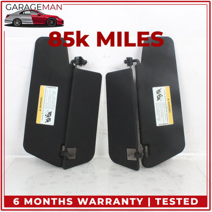 2010-2016 Mercedes W212 E350 Front Left and Right Side Sun Visor Set Black OEM