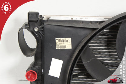 2002-2006 Mercedes W220 S500 Engine Motor Cooling Fan Shroud w/ Radiator OEM