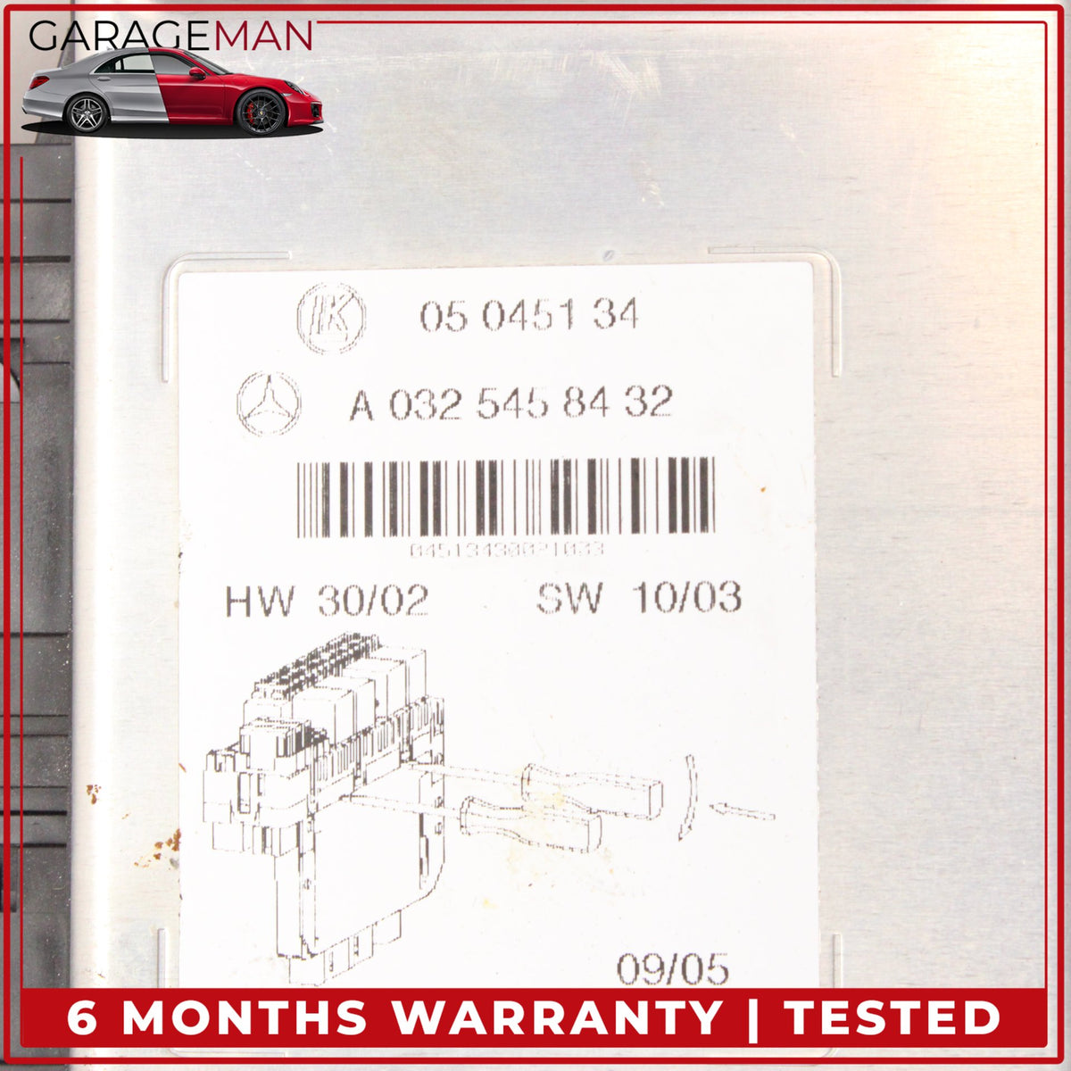 2000-2006 Mercedes W215 CL500 Rear SAM Fuse Box Relay Module 0315451632 OEM