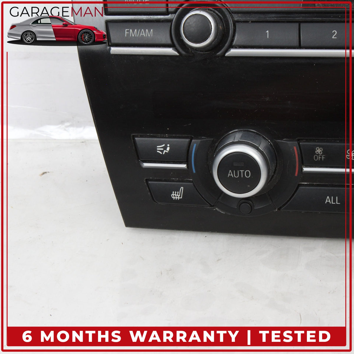 2009-2015 BMW 740i F01 Front Audio Radio AC A/C Climate Control Switch Panel OEM