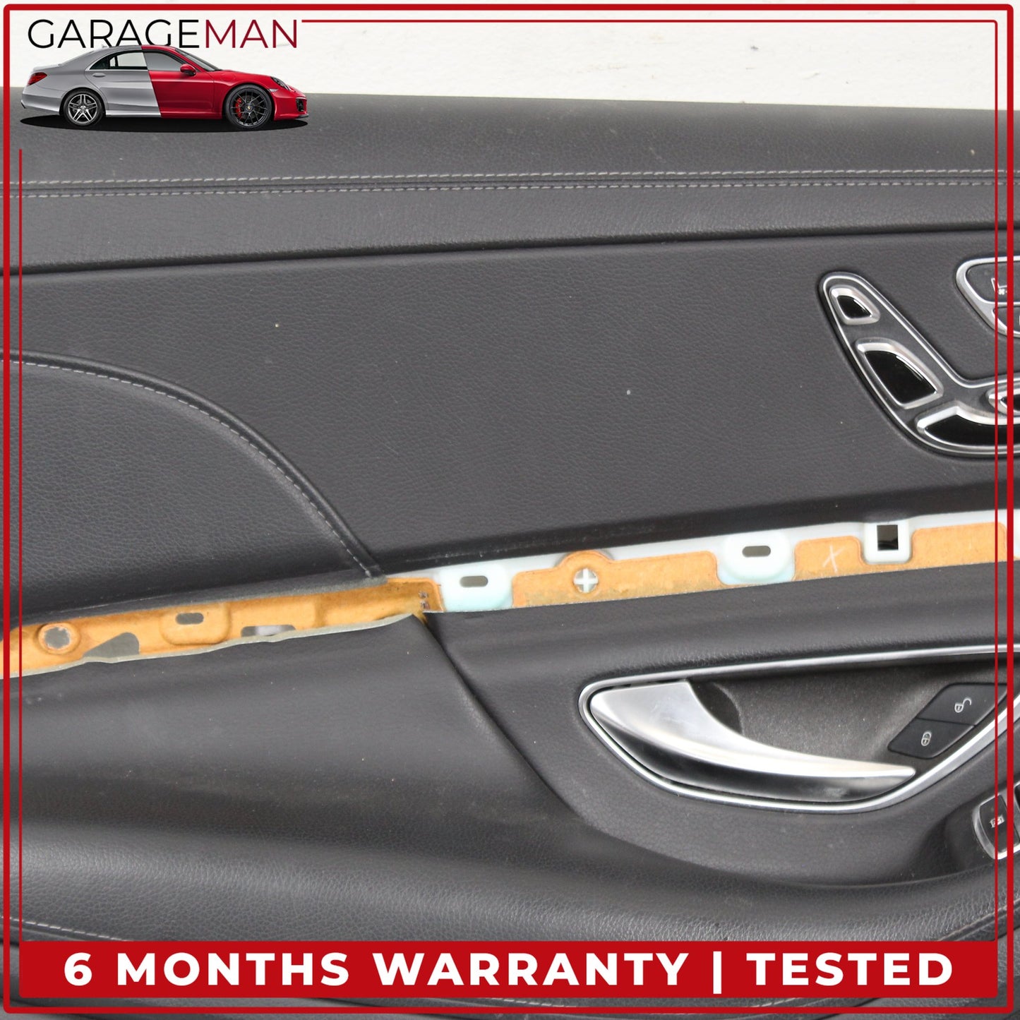 2014-2017 Mercedes W222 S550e Front Left Side Interior Door Trim Panel Black OEM