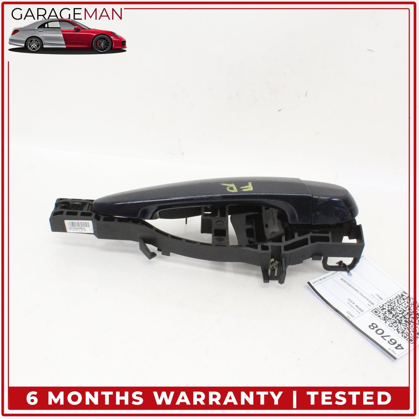 2014-2020 BMW 430i F36 Front Right Passenger Side Exterior Door Handle Blue OEM