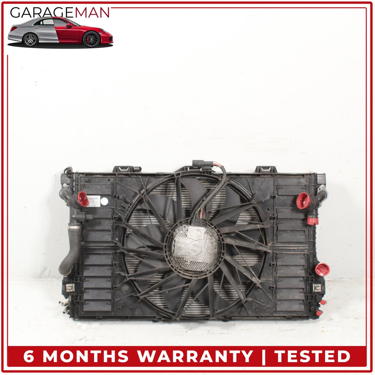 2010-2016 Porsche Panamera 970 Engine Cooling Radiator AC A/C Condenser OEM