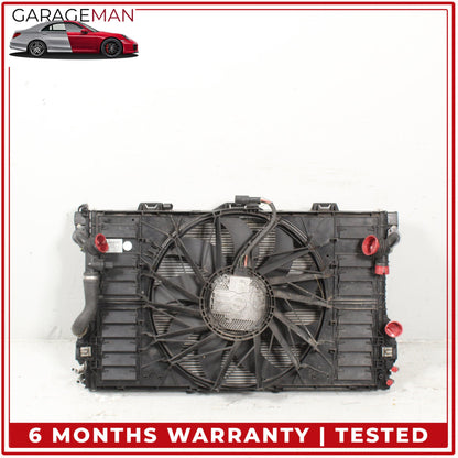 2010-2016 Porsche Panamera 970 Engine Cooling Radiator AC A/C Condenser OEM