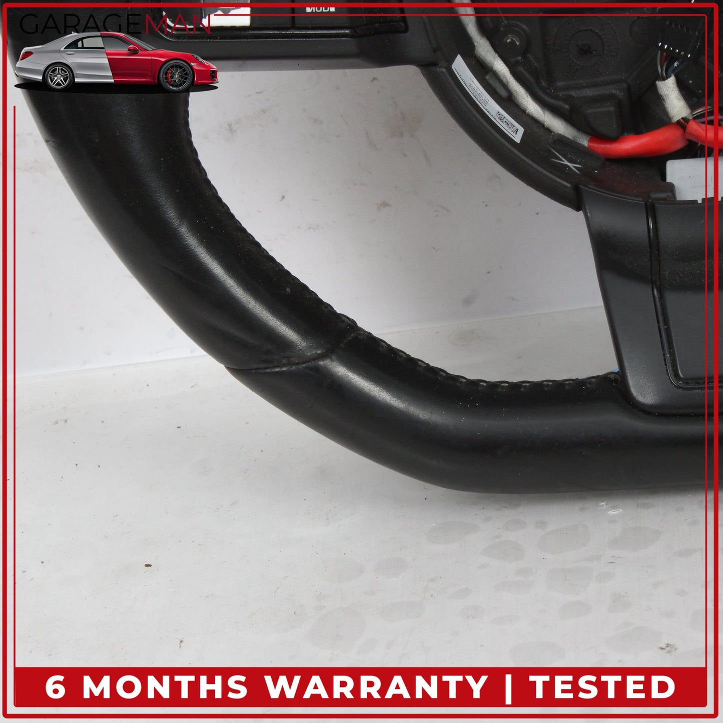2015-2020 Jaguar F-Type X152 Steering Wheel Flat Bottom w/ Paddle Shifters OEM