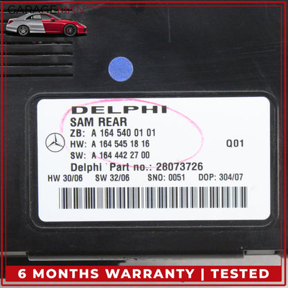 2006-2013 Mercedes X164 GL550 Rear SAM Module Control Signal Acquistion OEM