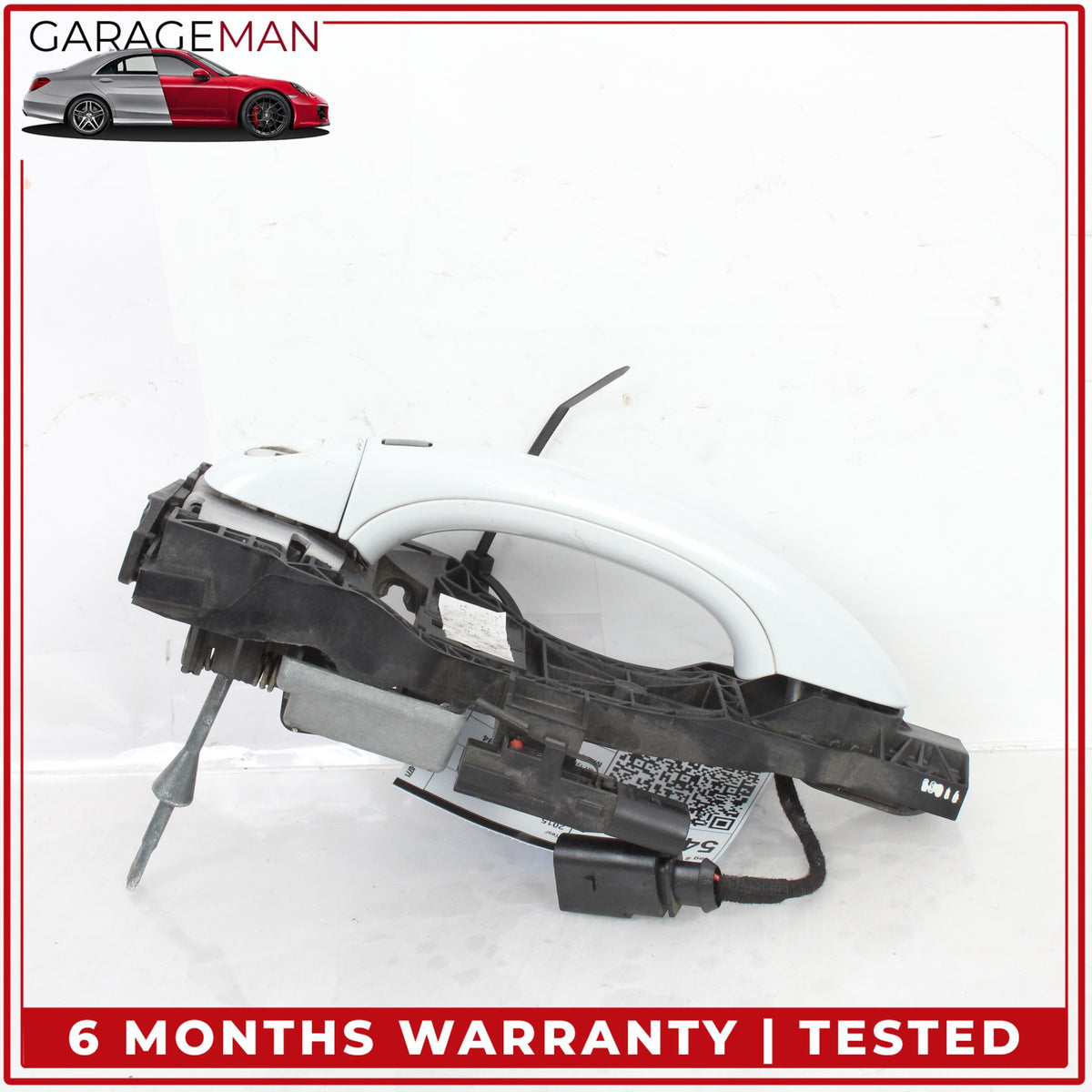 2007-2015 Audi Q7 Front Left Driver Side Exterior Door Handle White Metallic OEM