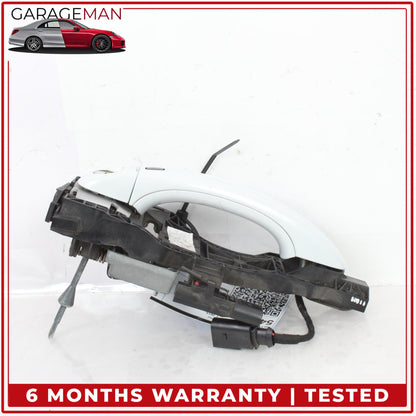 2007-2015 Audi Q7 Front Left Driver Side Exterior Door Handle White Metallic OEM