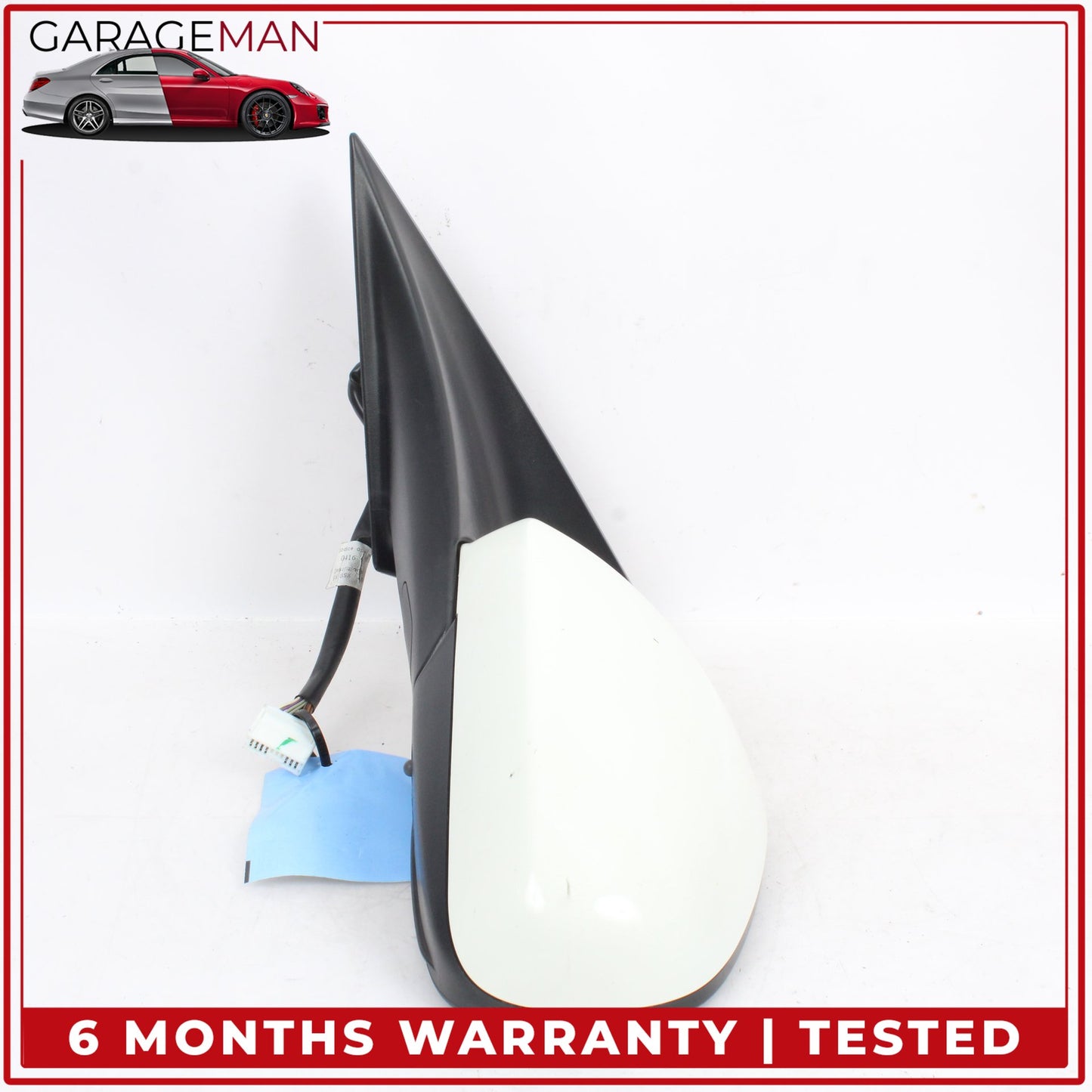 2008-2019 Maserati GranTurismo M145 Front Left Door Rear View Mirror White OEM