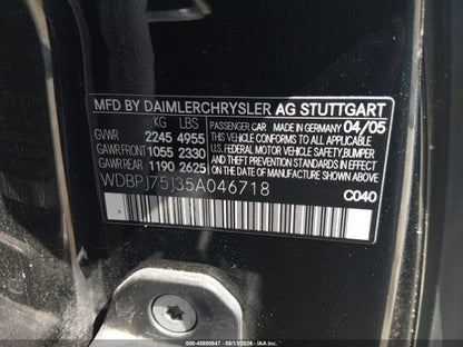 Parting Out- 2005 Mercedes-Benz CL500 W215- __PENDING_CLAIM__