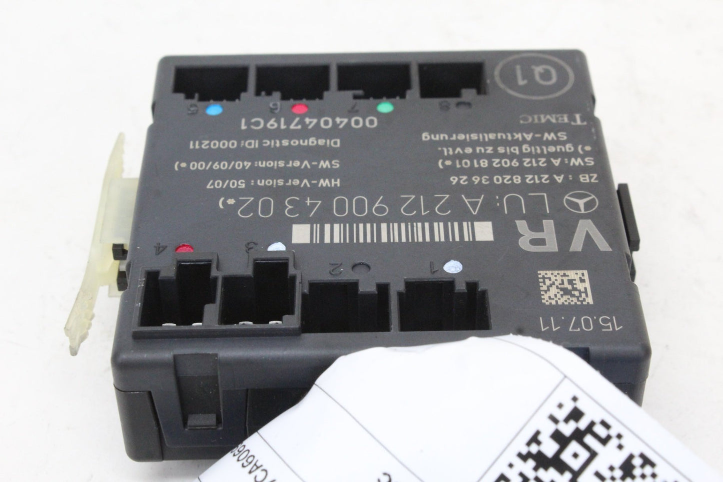 2008-2014 Mercedes C250 CDI W204 Right Front Door Control Module 2129004302