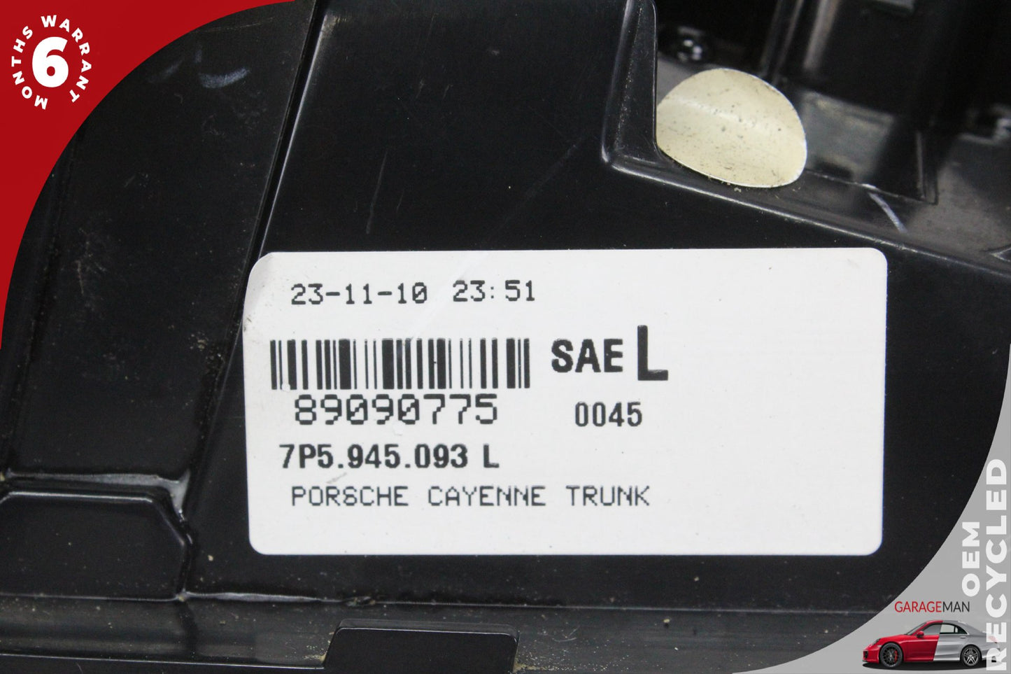 2011-2014 Porsche Cayenne 958 Rear Left Side Inner Tail Light 7P5945093L OEM