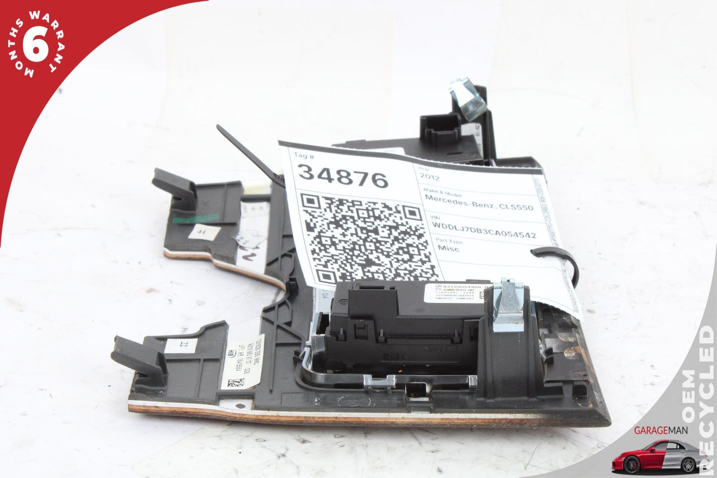 2012-2014 Mercedes W218 CLS550 Front Center Console Switches w/ Trim 2186809707