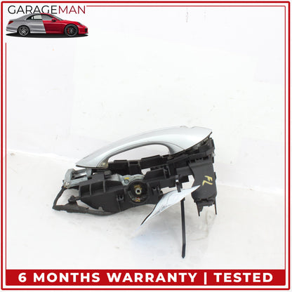 2009-2019 BMW 740i F01 Front Left Side Exterior Door Handle Silver Metallic OEM
